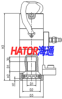 双级螺栓拉伸器示意图